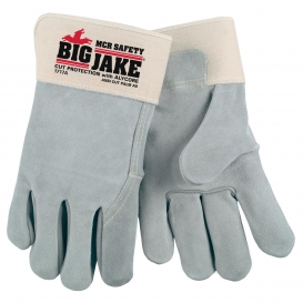 MCR Safety 1717A Big Jake Alycore Cut Resistant Leather Gloves - 2.75\