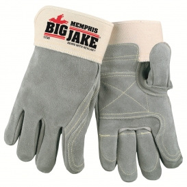 Memphis 1735 Lumber Jake Double Palm Leather Gloves - Full Leather Back - 2.75\\\