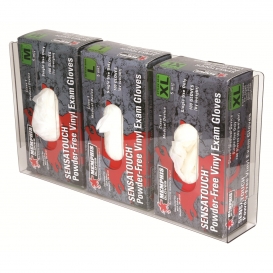 Memphis 300 Acrylic Disposable Glove Dispenser - Holds 3 Boxes