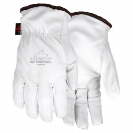 MCR Safety 3604HP Premium Goatskin Leather Driver Gloves - HPPE/Steel/Synthetic Lined