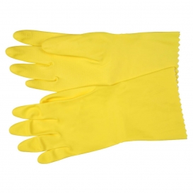 MCR Safety 5290P Unsupported Flock Lined Latex Gloves - 18 mil - Scalloped Cuff