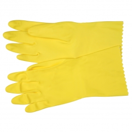 Memphis 5290P Unsupported Flock Lined Latex Gloves - 18 mil - Scalloped Cuff