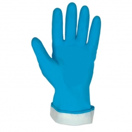 MCR Safety 5290PB Flock Lined Latex Gloves - 18 mil - Straight Cuff
