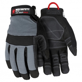MCR Safety 917 Mechanics Multi-Task Gloves - Synthetic Leather Palm - Kevlar Lined - Adjustable Wrist Closure