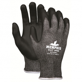Memphis 92723NF Cut Pro Gloves - 13 Gauge HPPE/Synthetic Shell - Foam Nitrile Palm & Fingers