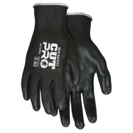 MCR Safety 92733PU Cut Pro Gloves - 13 Gauge HPPE/Synthetic Shell - PU Palm/Fingers