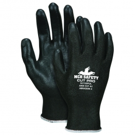 Memphis 92733PU Cut Pro Gloves - 13 Gauge HPPE/Synthetic Shell - PU Palm/Fingers