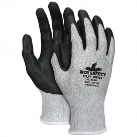 Memphis 92743BP Cut Pro Gloves - 13 Gauge HPPE/Steel Shell - Bi-Polymer Palm and Fingers