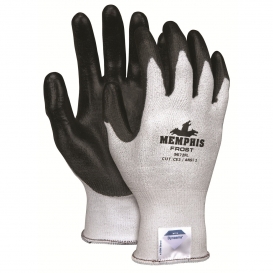 MCR Safety 9672F Frost Cut Resistant Knit Gloves - 13 Gauge Dyneema/Synthetic Shell - PU Coated Palm