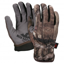 MCR Safety 995 Fleece Lined Multi-Task Gloves - Mossy Oak Camo Back - Synthetic Leather Palm