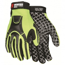Memphis MC500 UltraTech Multi-Task Gloves - 10 Gauge HPPE/Synthetic - Silicone Block Palm - TPR Cage Back