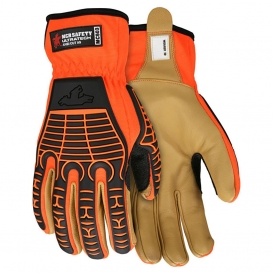 Memphis MC503 UltraTech Multi-Task Gloves - Premium Goatskin Leather Palm - TPR Padded Back