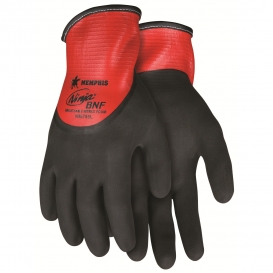 Memphis N96785 Ninja BNF Gloves - 18 Gauge Nylon/Spandex Shell - Dual Layer Nitrile Coating