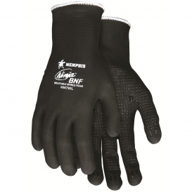 Memphis N96795 Ninja BNF Gloves - 15 Gauge Nylon/Spandex Shell - Full Breathable Nitrile Foam Coating