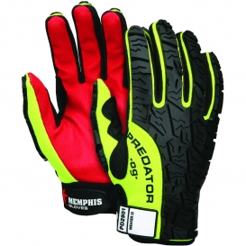 Memphis PD2901 Predator Multi-Task Gloves - PU Coated Synthetic Leather Palm - Tire Tread TPR on Back