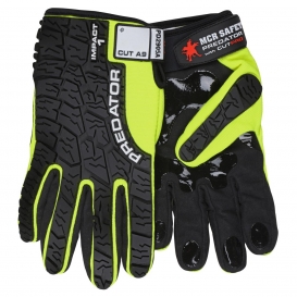 MCR Safety PD2905A Predator Mechanics Gloves - Alycore Cut/Puncture Protection - Tire Tread TPR Back