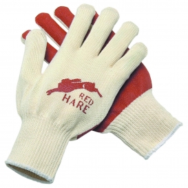 Memphis 9670 Red Hare Nitrile Coated Palm Gloves - 10 Gauge Cotton Shell