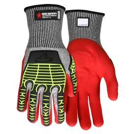Memphis UT2953 UltraTech Multi-Task Knit Gloves - Padded Synthetic Leather Palm - TPR Padded Back