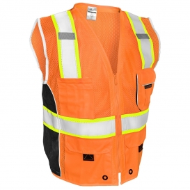 Kishigo 1514 Black Series Heavy Duty Safety Vest - Orange