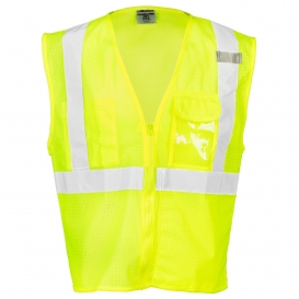 ML Kishigo 1532 Clear ID Safety Vest - Yellow/Lime