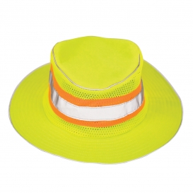 Kishigo 2822 Full Brim Safari Hat - Small/Medium - Yellow/Lime