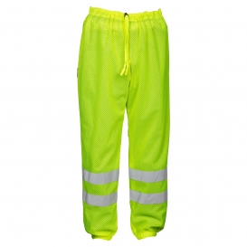 Kishigo 3108 Ultra-Cool Economy Mesh Safety Pants - Yellow/Lime