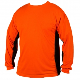Kishigo 9203 Black Series Long Sleeve Hi Viz T-Shirt - Orange