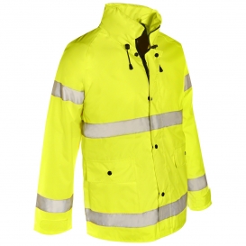 Kishigo 9665J Storm Stopper Rain Jacket - Yellow/Lime