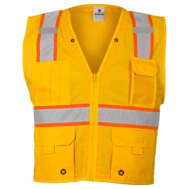 Kishigo B106 Enhanced Visibility Multi-Pocket Mesh Vest - Yellow