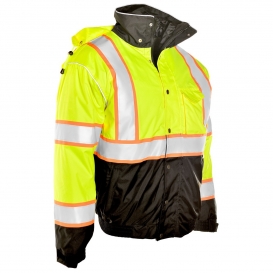 ML Kishigo JS119 Brilliant Series Bomber Jacket - Yellow/Lime