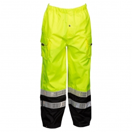 Kishigo RWP106 Black Series Rain Pants - Yellow/Lime