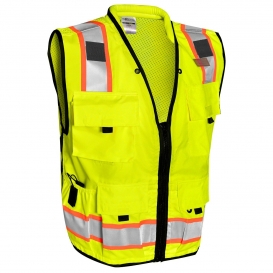 Kishigo S5000 Professional Surveyors Safety Vest - Yellow/Lime