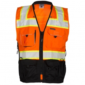 Kishigo S5003 Black Series Surveyor Safety Vest - Orange