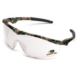 Crews MO110 Mossy Oak Storm Safety Glasses - Camo Frame - Clear Lens