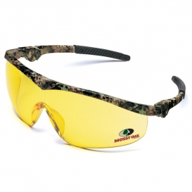 Crews MO114 Mossy Oak Storm Safety Glasses - Camo Frame - Amber Lens