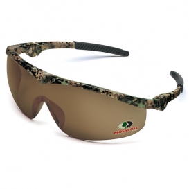 Crews MO11B Mossy Oak Storm Safety Glasses - Camo Frame - Brown Lens