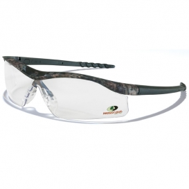 Crews Mossy Oak Dallas Safety Glasses - Camo Frame - Clear Lens