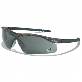 Crews Mossy Oak Dallas Safety Glasses - Camo Frame - Gray Lens