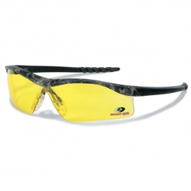 Crews Mossy Oak Dallas Safety Glasses - Camo Frame - Amber Lens