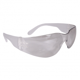 Radians MR0190ID Mirage Safety Glasses - Clear Frame - Indoor/Outdoor Mirror Lens