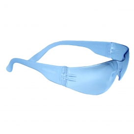 Radians MR01B0ID Mirage Safety Glasses - Light Blue Frame - Light Blue Lens