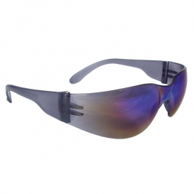 Radians MR01R0ID Mirage Safety Glasses - Smoke Frame - Rainbow Mirror Lens