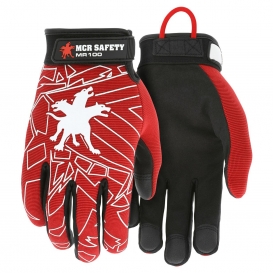 MCR Safety MR100 Mechanics Gloves - Synthetic Palm & Fingers - Velcro Closure