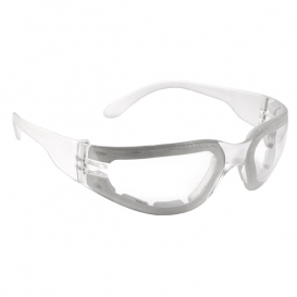 Radians Mirage Safety Glasses - Clear Foam Lined Frame - Clear Anti-Fog Lens