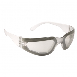 Radians MRF191ID Mirage Safety Glasses - Clear Foam Lined Frame - Indoor/Outdoor Anti-Fog Mirror Lens