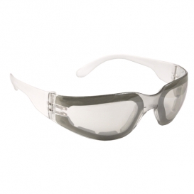 Radians Mirage Safety Glasses - Clear Foam Lined Frame - Indoor/Outdoor Anti-Fog Mirror Lens