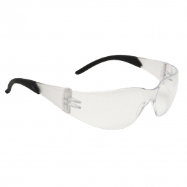 Radians MRR110ID Mirage RT Safety Glasses - Black Temple Tips - Clear Lens