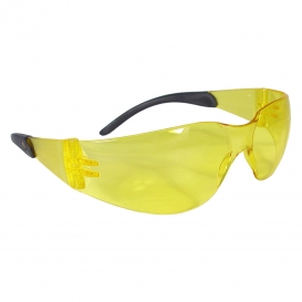 Radians MRR140ID Mirage RT Safety Glasses - Smoke Temple Tips - Amber Lens