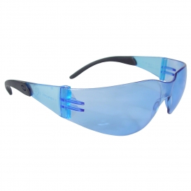 Radians MRR1B0ID Mirage RT Safety Glasses - Smoke Temple Tips - Light Blue Lens