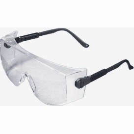 MSA 10008175 Rx Overglasses Safety Glasses - Black Temples - Clear Anti-Fog Lens